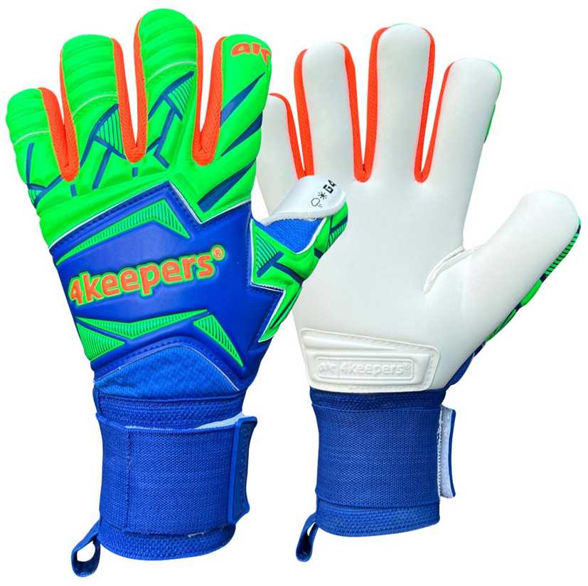 Vartininko pirštinės 4Keepers Force V5.25 Twist HNC mėlyna-žalia 10,5