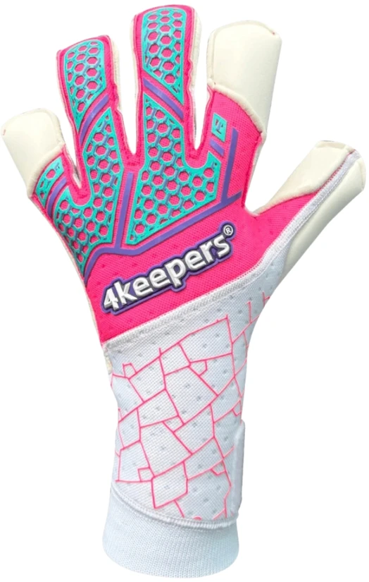 Vartininko pirštinės 4Keepers Neo Raya RFG2 Junior balta ir-rožinė (7)