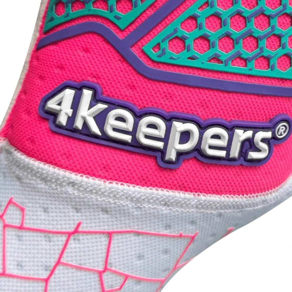 Vartininko pirštinės 4Keepers Neo Raya RFG2 balta ir-rožinė (10,5)