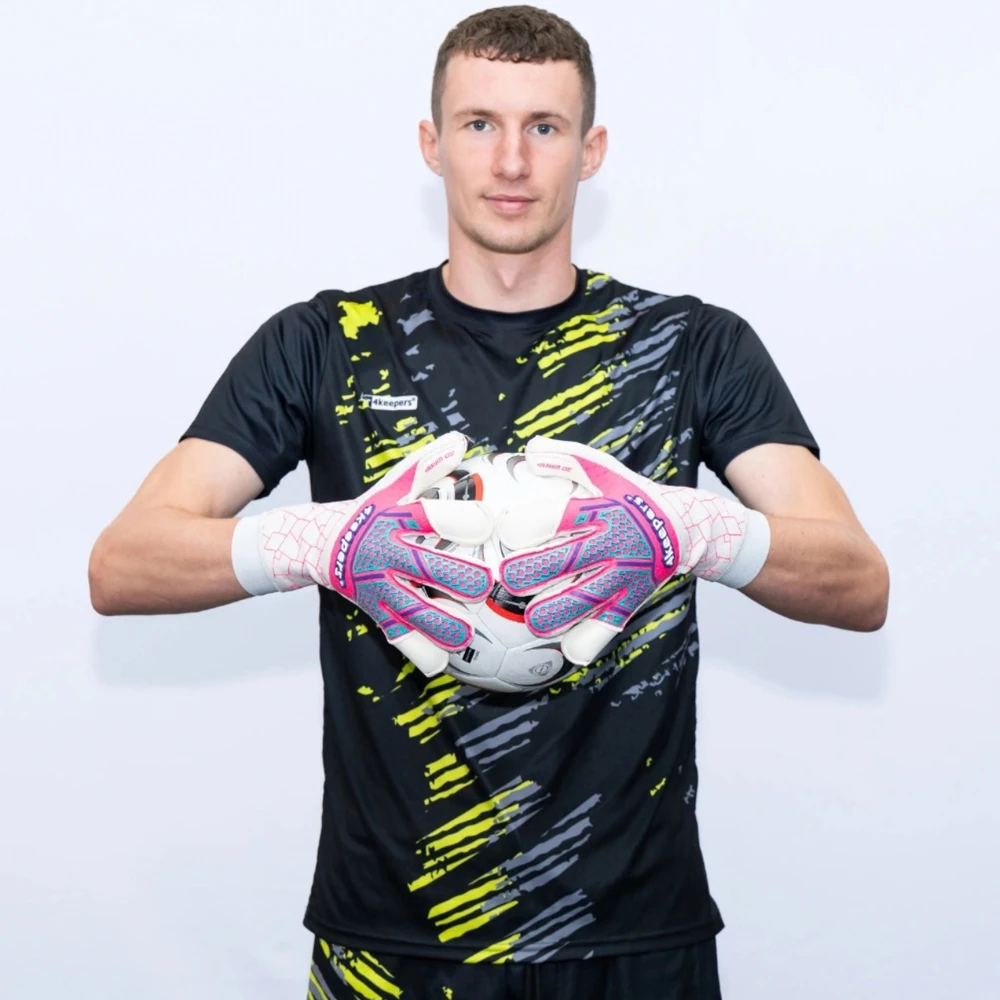 Vartininko pirštinės 4Keepers Neo Raya RFG2 balta ir-rožinė (10,5)