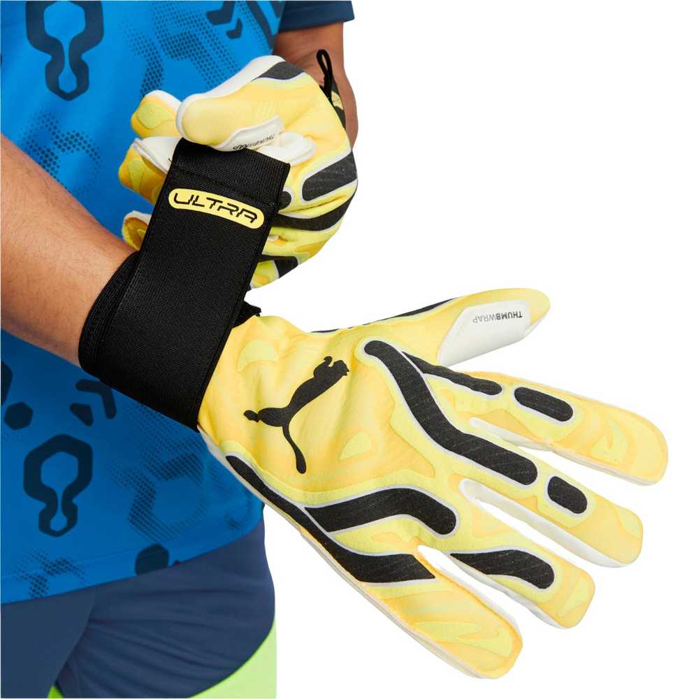 Vartininko pirštinės Puma Ultra Ultimate Hybrid - Geltonos