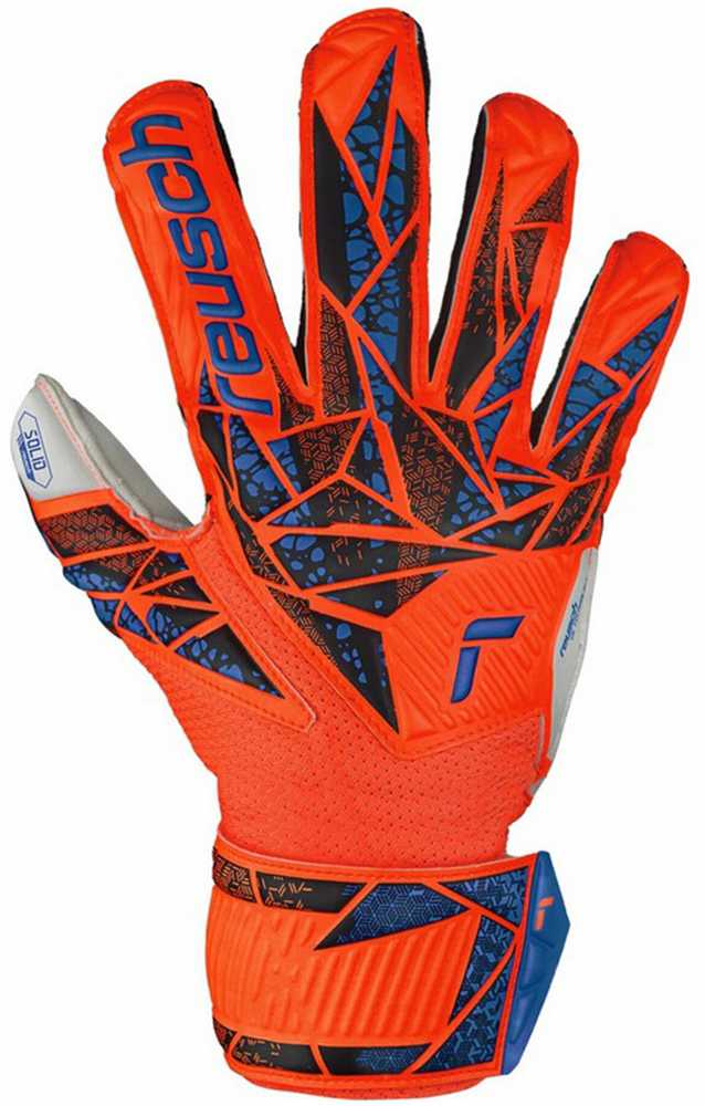 Futbolo vartininko pirštinės Reusch Attrakt Solid Finger Support Junior - Raudonos