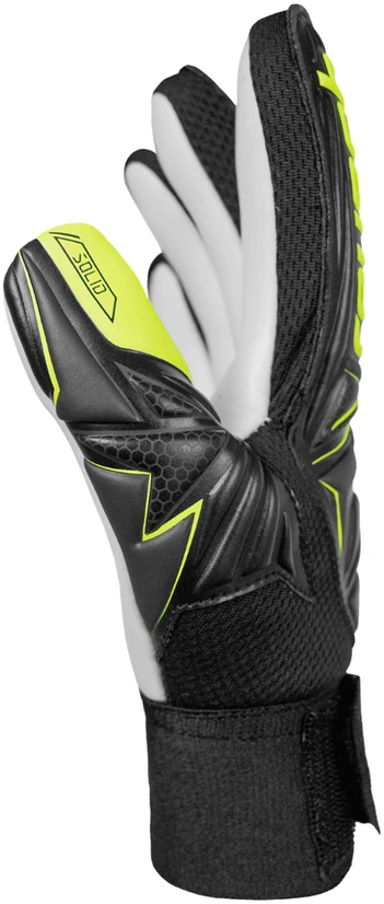 Vartininko pirštinės Reusch Attrakt Starter Solid Finger Support Junior juoda-balta 5672511 7752 (7,5)