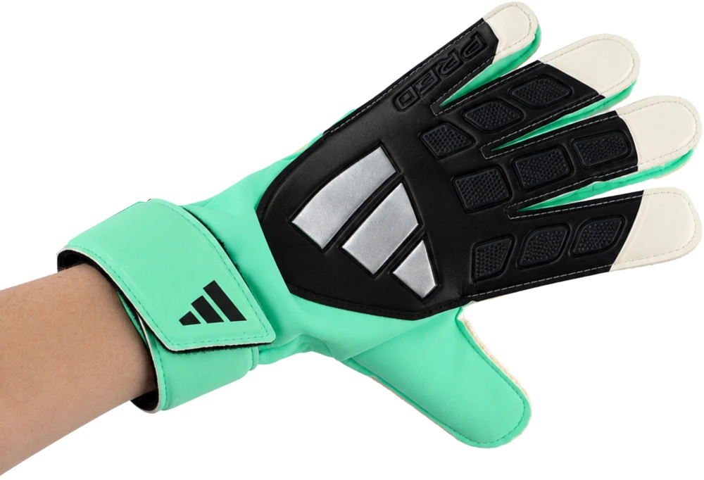 Vartininko pirštinės vaikams adidas Predator Training zielono-juoda KE9706 (4)