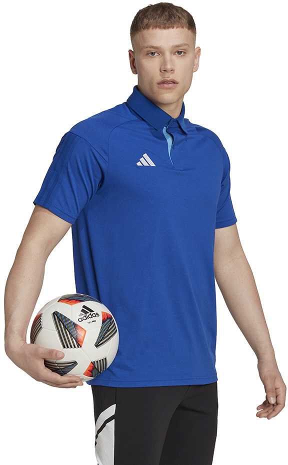 Vyriškas „Adidas Tiro 23 Competition Polo“ mėlynas HU1342 (XL)