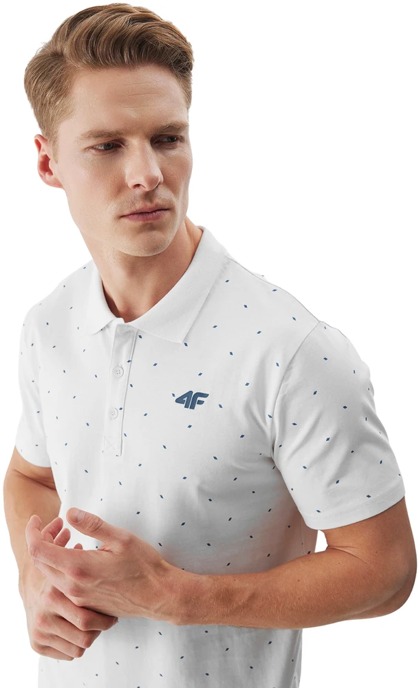 Vyriški marškinėliai 4F M0949 balta 4FWSS26TPTSM0949 10S (3XL)