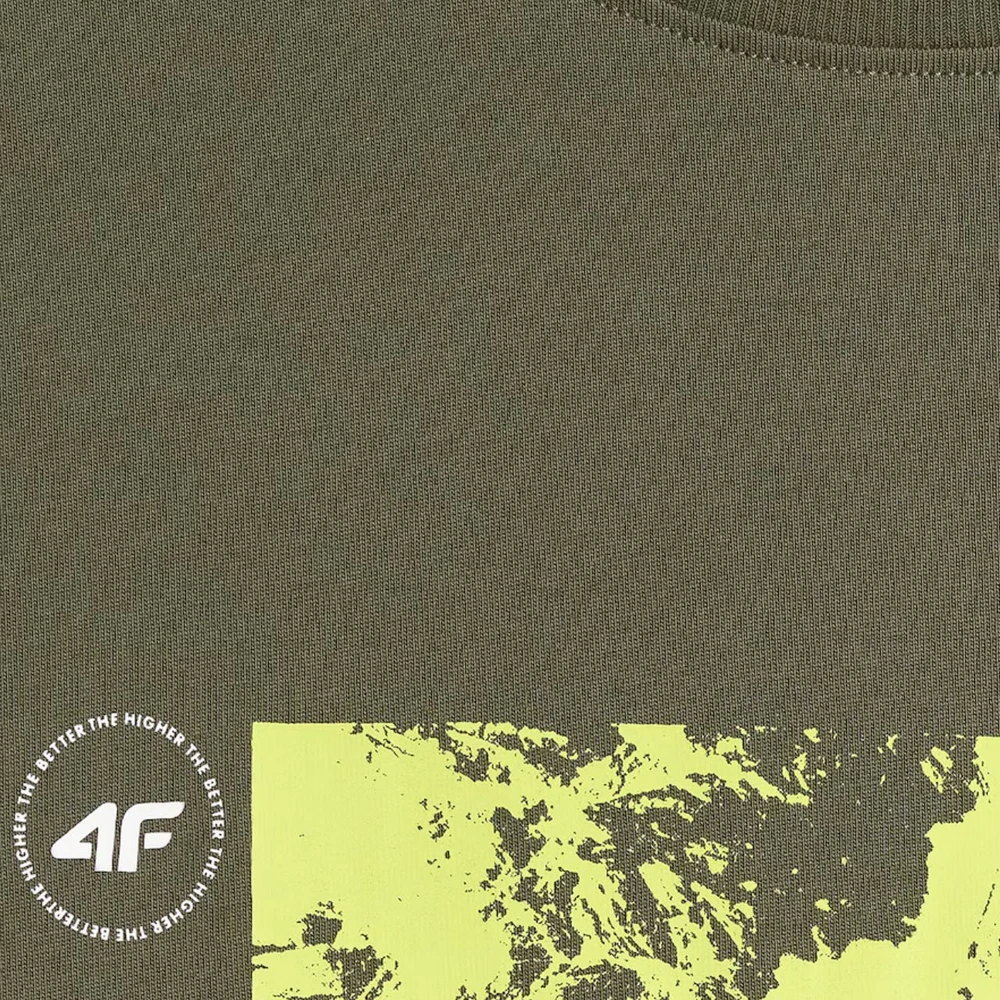 Vyriški marškinėliai 4F M2823 khaki 4FWSS26TTSHM2823 43S (M)