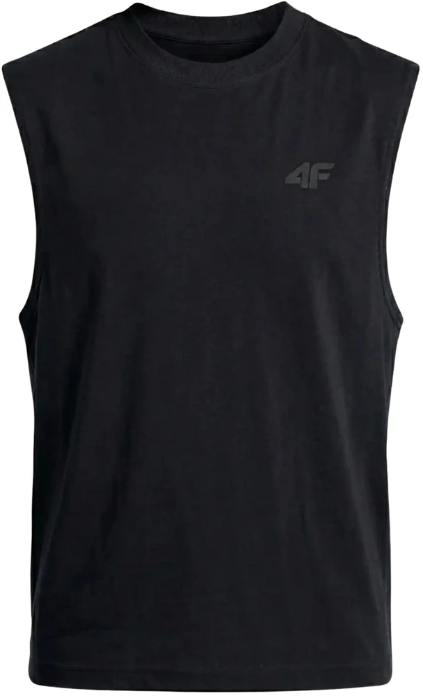 Vyriški marškinėliai 4F M306 tamsiai juoda 4FWMM00TSLEM306 20S (3XL)