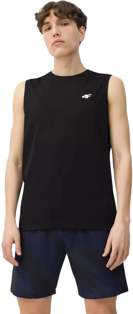 Vyriški marškinėliai 4F M362 3pak juoda, mėlyna, grafito 4FWSS26TSLEM362 90S (2XL)