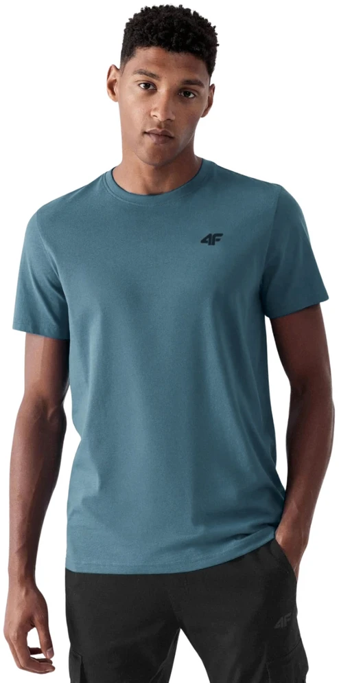 Vyriški marškinėliai 4F M4481 3pak smėlio sp., mėlyna, miętowa 4FWSS26TTSHM4481 91S (4XL)