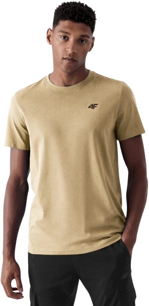 Vyriški marškinėliai 4F M4481 3pak smėlio sp., mėlyna, miętowa 4FWSS26TTSHM4481 91S (4XL)