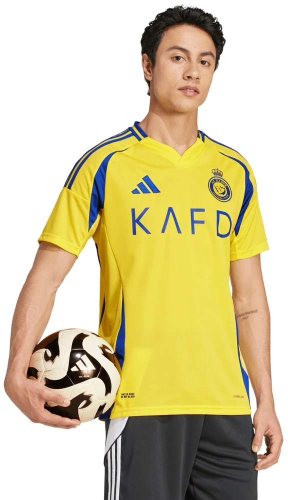 Vyriški marškinėliai adidas Al Nassr FC 24/25 Ronaldo Home geltona JP0459 (M)