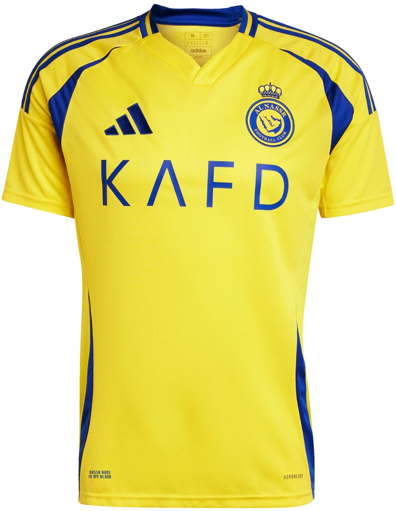 Vyriški marškinėliai adidas Al Nassr FC 24/25 Ronaldo Home geltona JP0459 (M)
