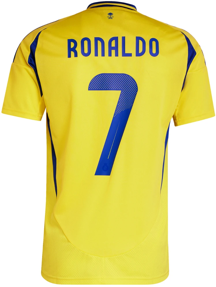 Vyriški marškinėliai adidas Al Nassr FC 24/25 Ronaldo Home geltona JP0459 (M)