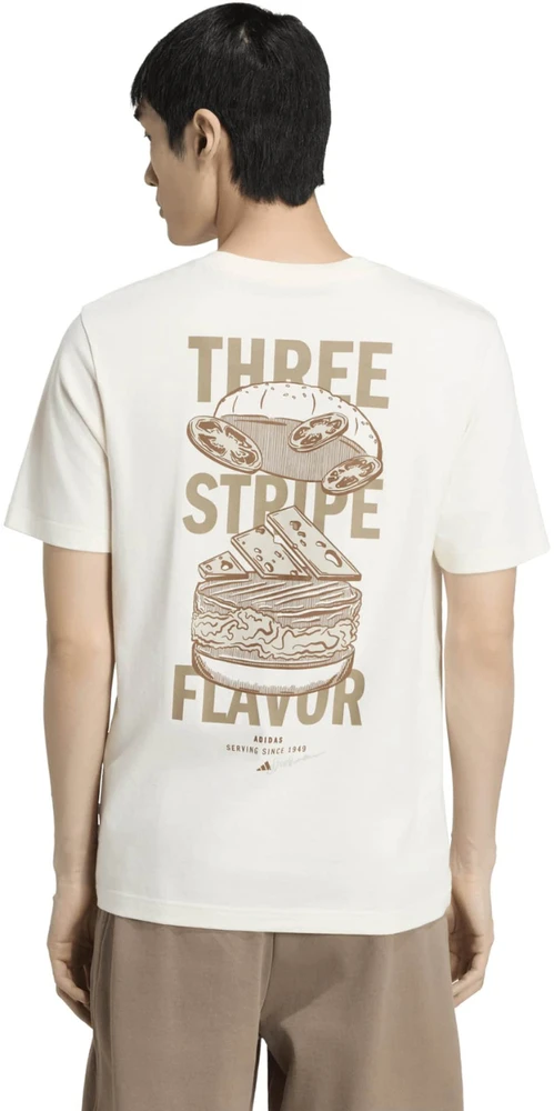 Vyriški marškinėliai adidas Burger Flavor Graphic kreminė KT9723 (L)