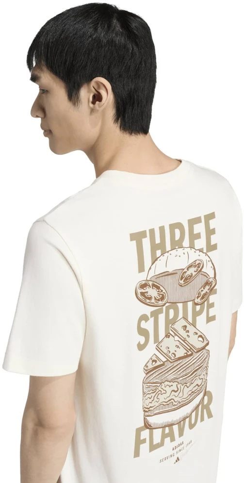 Vyriški marškinėliai adidas Burger Flavor Graphic kreminė KT9723 (L)