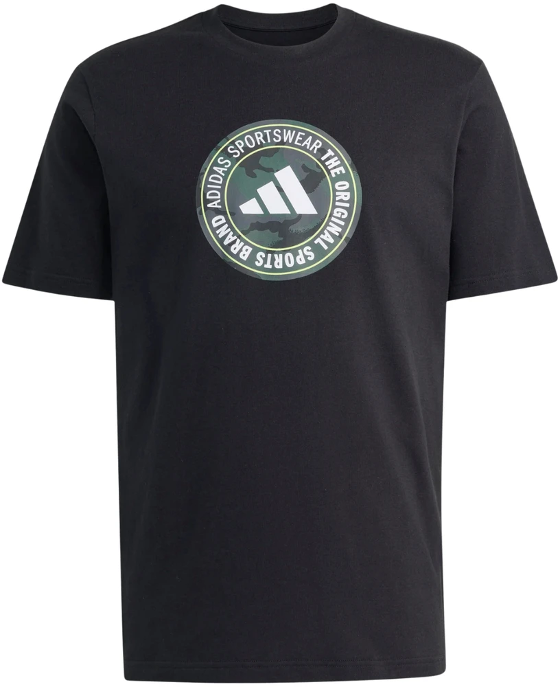 Vyriški marškinėliai adidas Camo Circle Graphic juoda KC7165 (S)