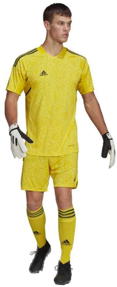 Vyriški marškinėliai adidas Condivo 22 Goalkeeper Jersey Short Sleeve geltona HF0138 (L)