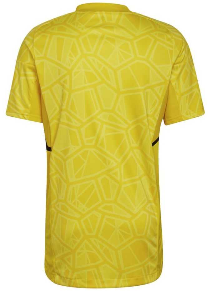 Vyriški marškinėliai adidas Condivo 22 Goalkeeper Jersey Short Sleeve geltona HF0138 (L)