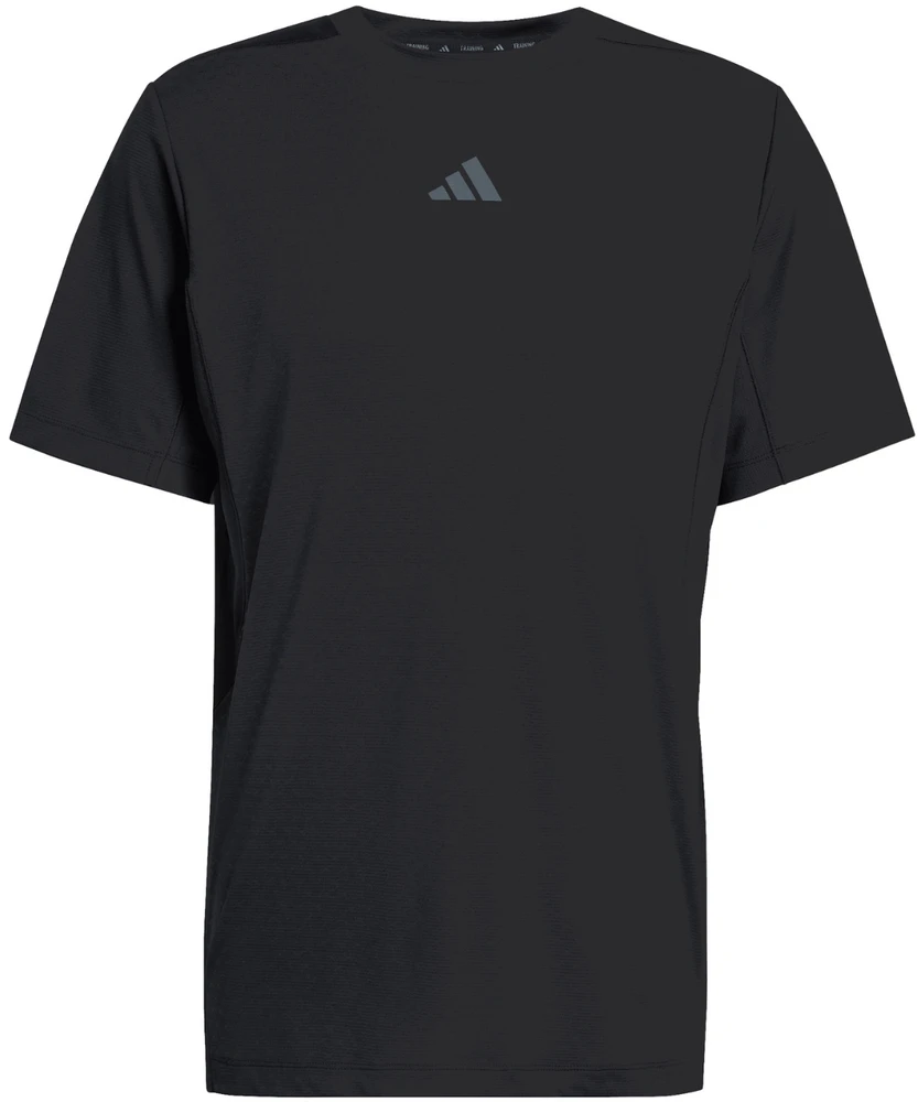 Vyriški marškinėliai adidas D4T PrimeLift 3 Stripes juoda KE9937 (L)