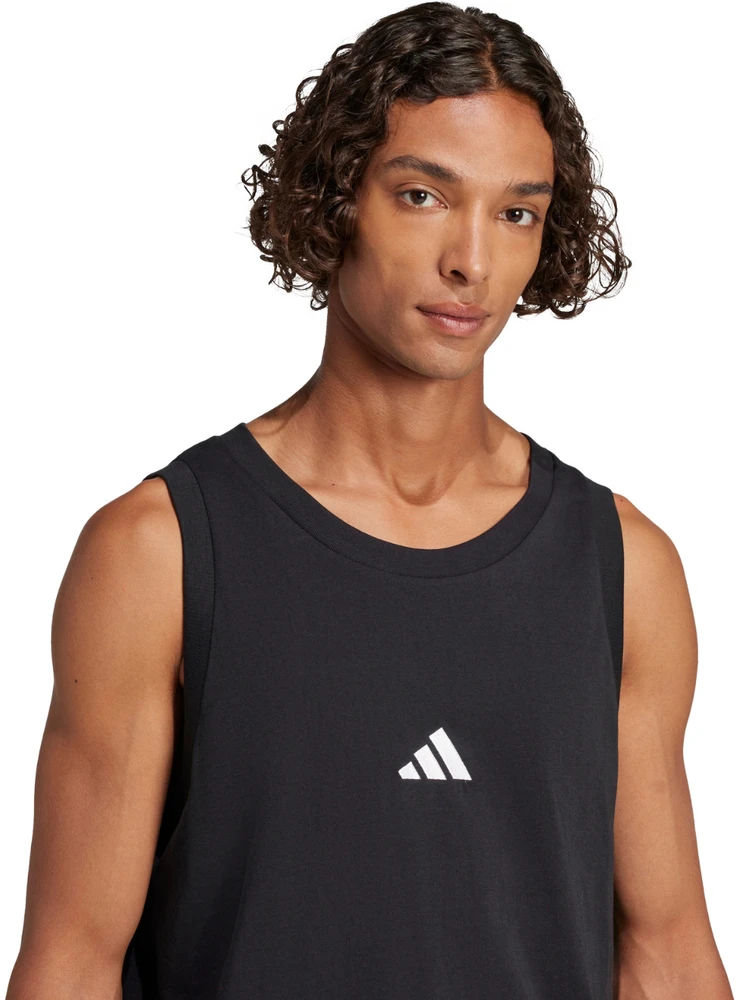 Vyriški marškinėliai adidas Essentials Small Logo Tank juoda JE8986 (XL)