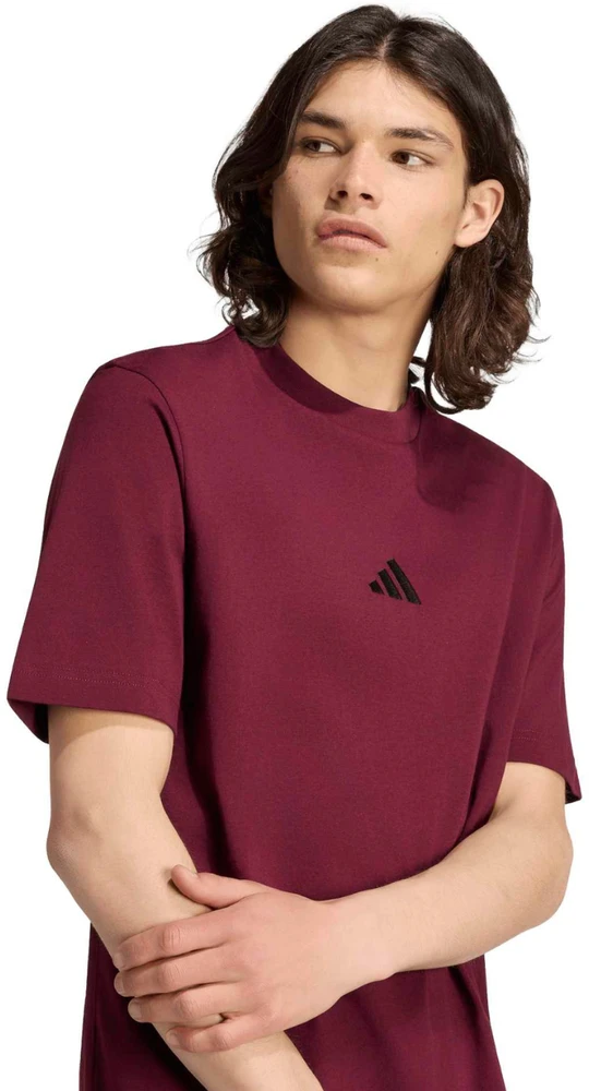 Vyriški marškinėliai adidas Essentials Small Logo Single Jersey bordinė KF2403 (M)