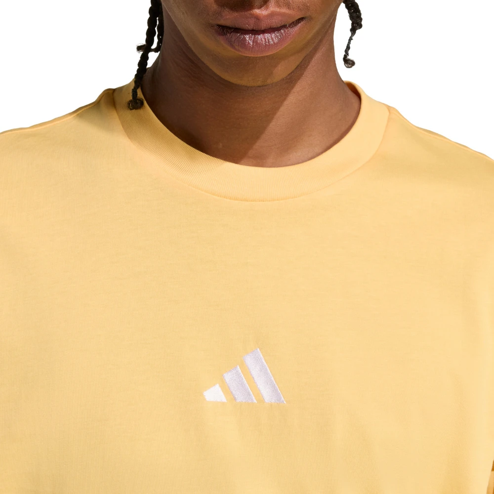 Vyriški marškinėliai adidas Essentials Small Logo Single Jersey geltona KT0561 (2XL)