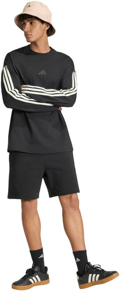 Vyriški marškinėliai adidas Kit 3-Stripes Long Sleeve juoda KF2427 (S)