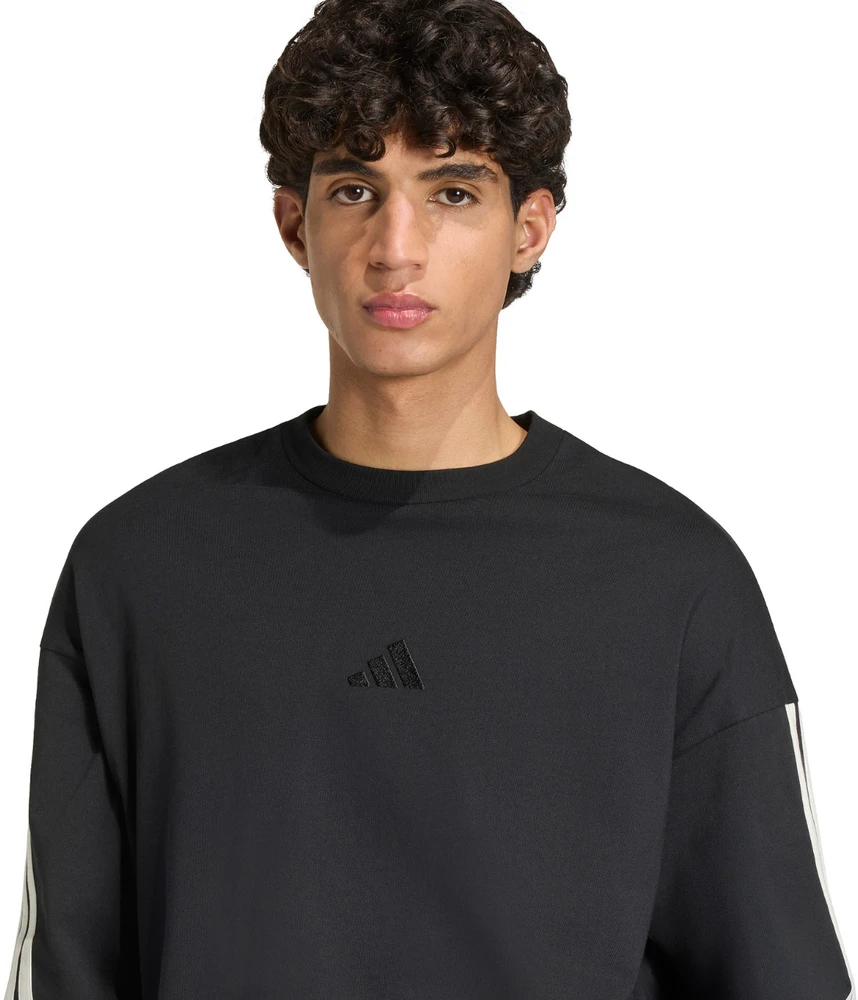 Vyriški marškinėliai adidas Kit 3-Stripes Long Sleeve juoda KF2427 (S)