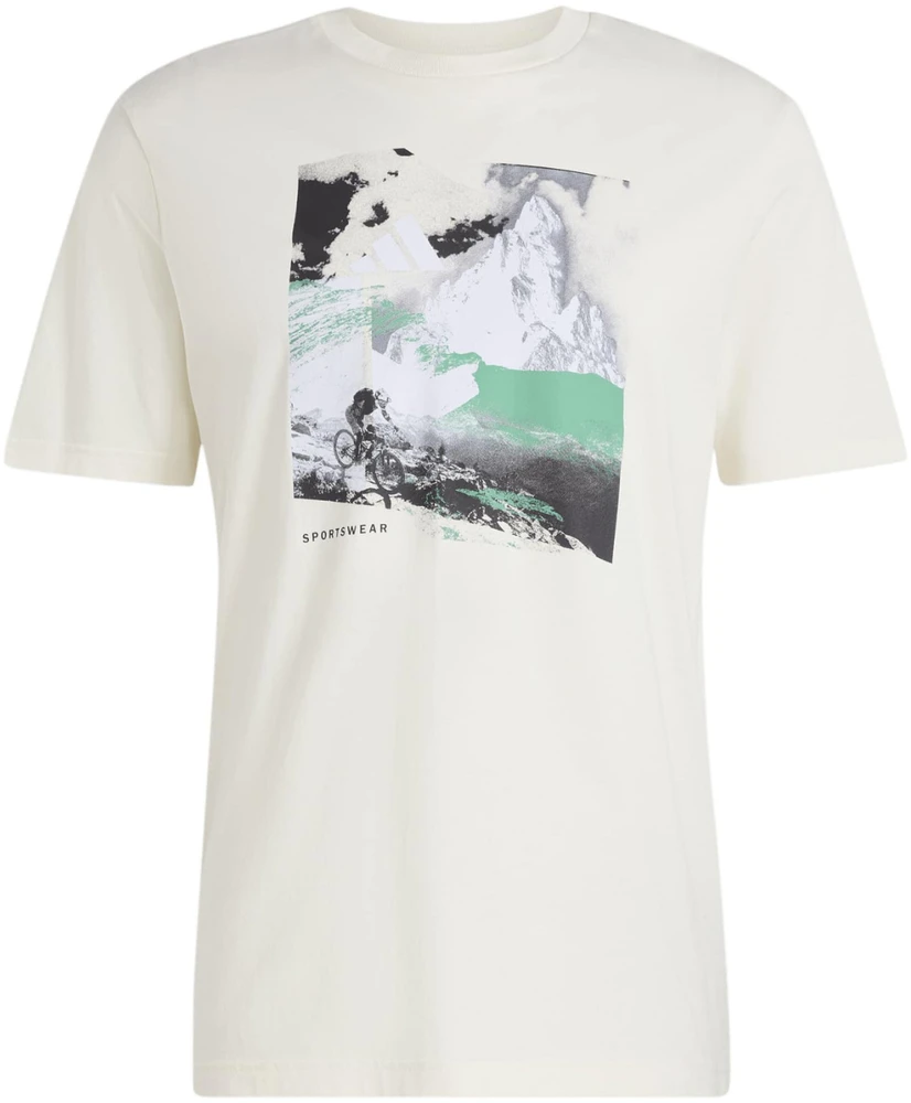 Vyriški marškinėliai adidas Memories of Sport Outdoor Graphic kreminė KC7095 (L)