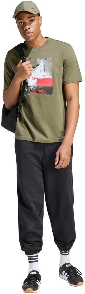 Vyriški marškinėliai adidas Memories of Sport Outdoor Graphic khaki KC7098 (L)