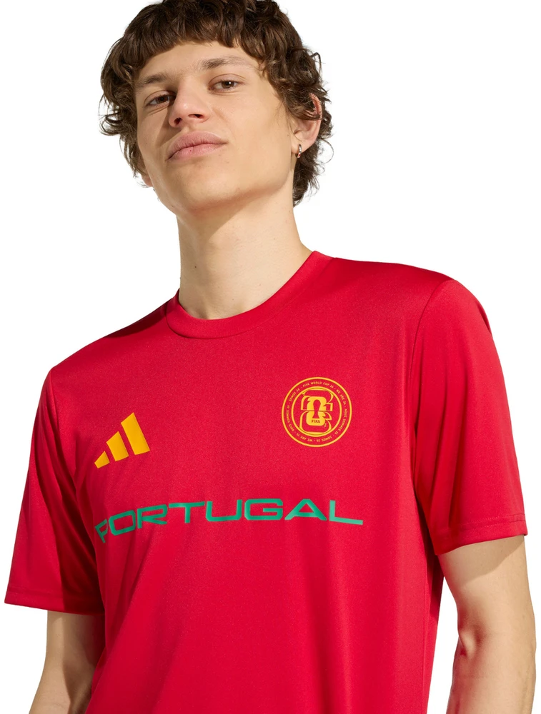 Vyriški marškinėliai adidas Portugalia 26 Away Jersey raudona KH2310 (XL)