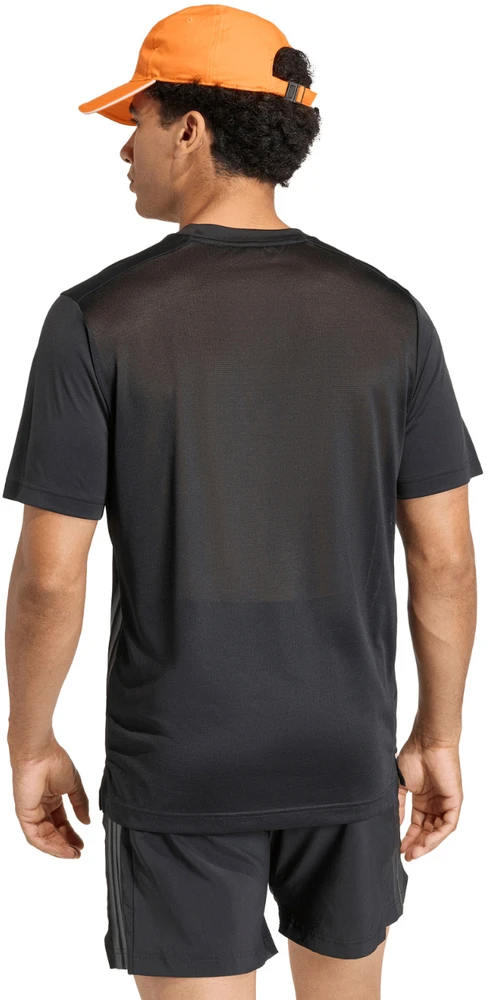 Vyriški marškinėliai adidas Tech Essentials Workout 3-Stripes juoda KQ7485 (3XL)