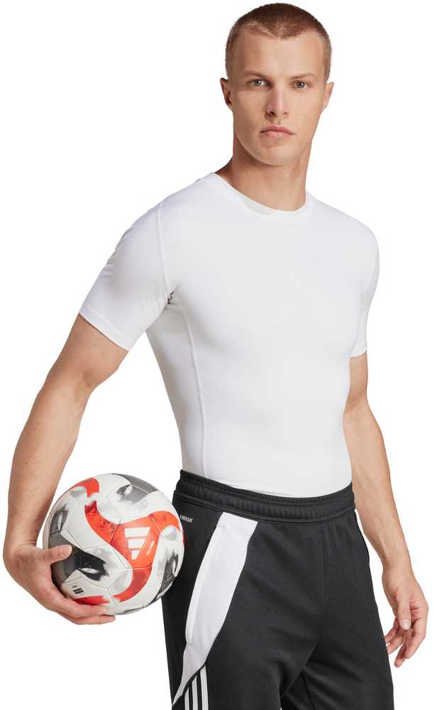Vyriški marškinėliai adidas Techfit Short Sleeve Tee balta JP4675 (L)