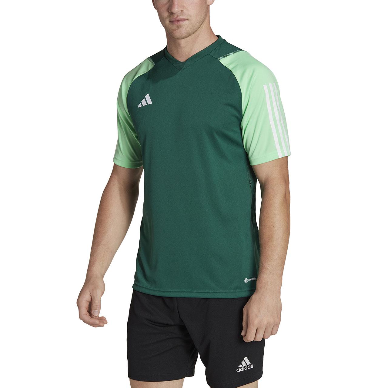 Vyriški marškinėliai adidas Tiro 23 Competition Jersey žalia HU1297 (XS)