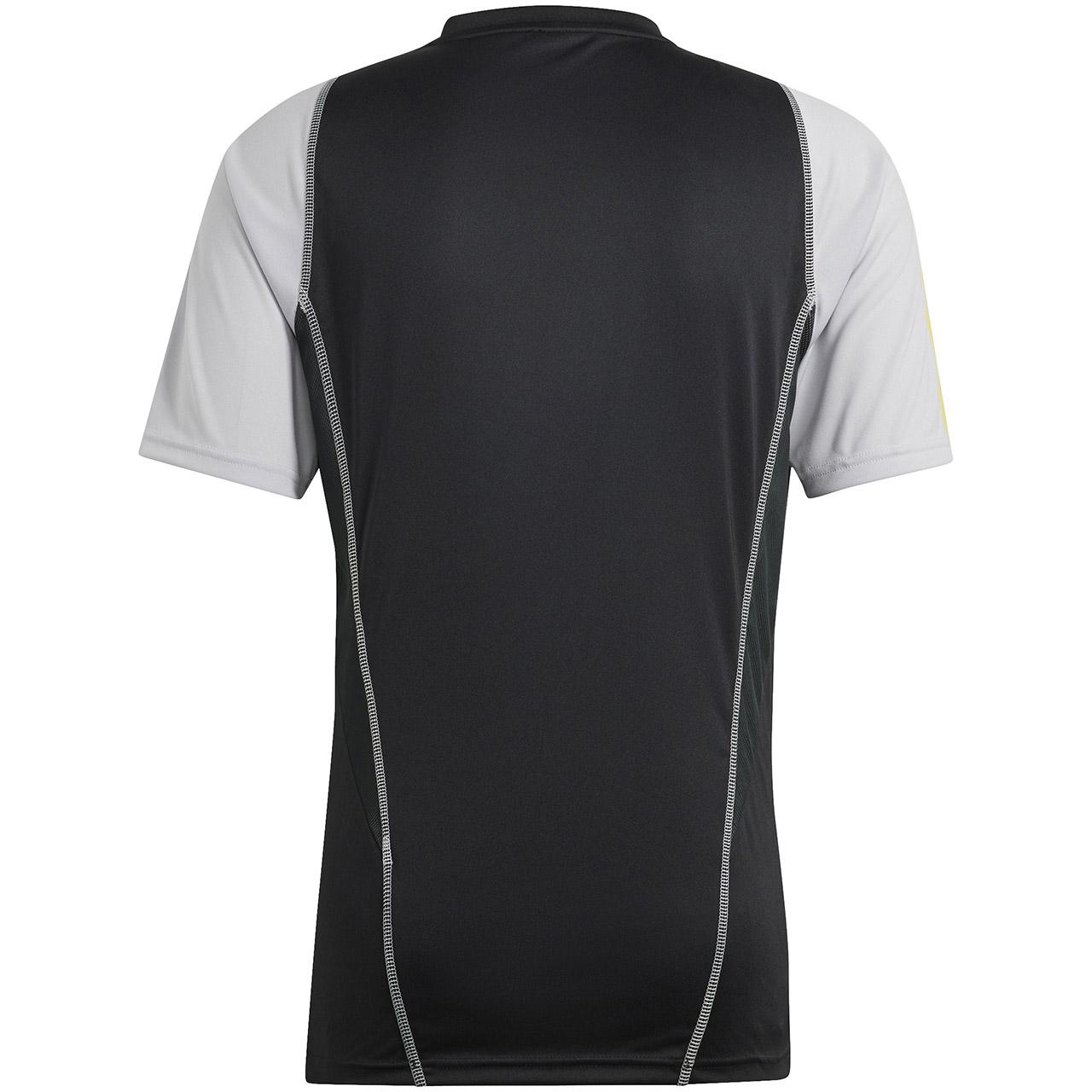 Vyriški marškinėliai Adidas Tiro 23 Competition Jersey juodos ir pilkos spalvos HU1295 (M)