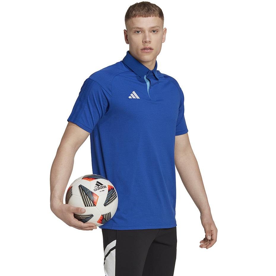 adidas Tiro 23 Competition Polo Men’s T-Shirt mėlynas HU1342 2XL