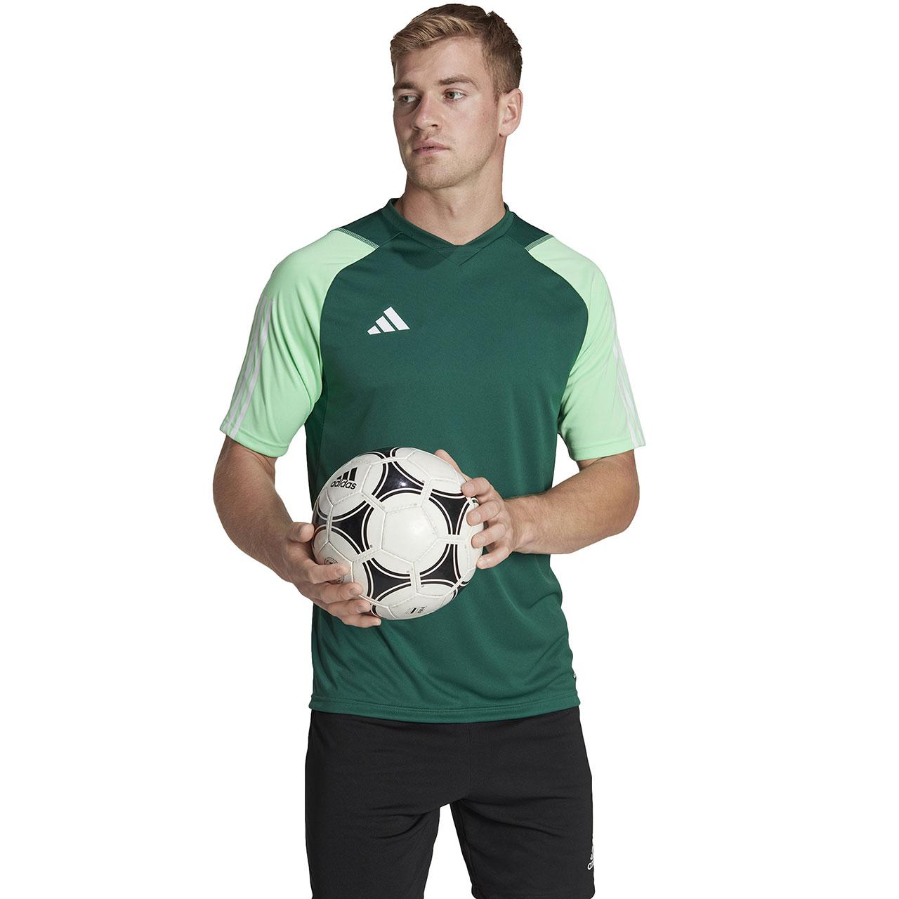 Vyriški marškinėliai adidas Tiro 23 Competition Jersey žalia HU1297 (XS)