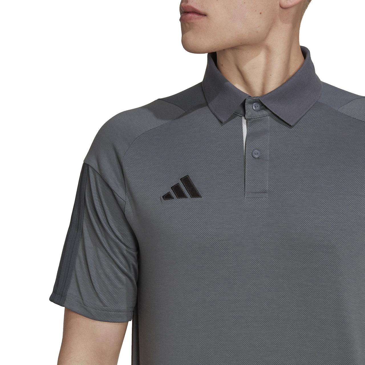 Vyriški marškinėliai adidas Tiro 23 Competition Polo pilka HU1344 (S)