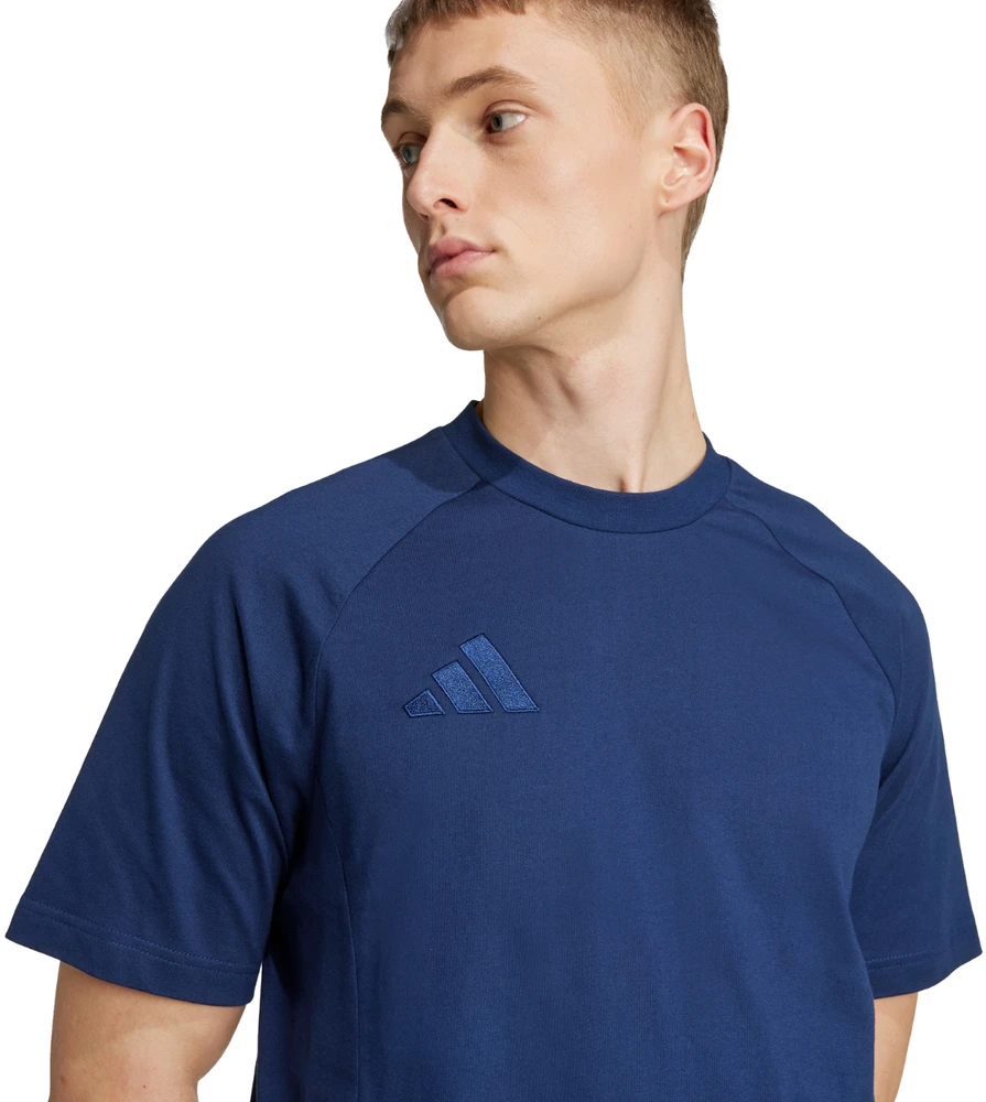 Vyriški marškinėliai adidas Tiro 25 Tee Travel tamsiai mėlyna JY5949 (M)