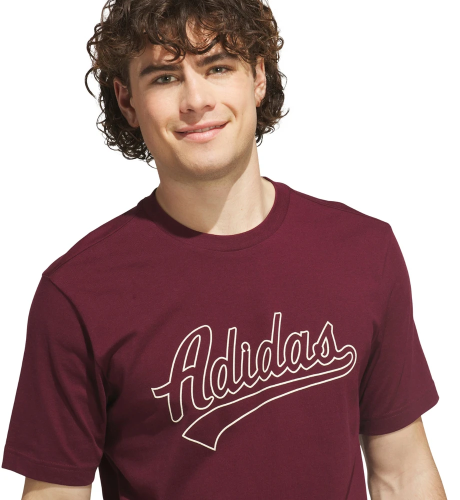 Vyriški marškinėliai adidas Varsity Tailsweep Graphic bordinė KS2180 (L)
