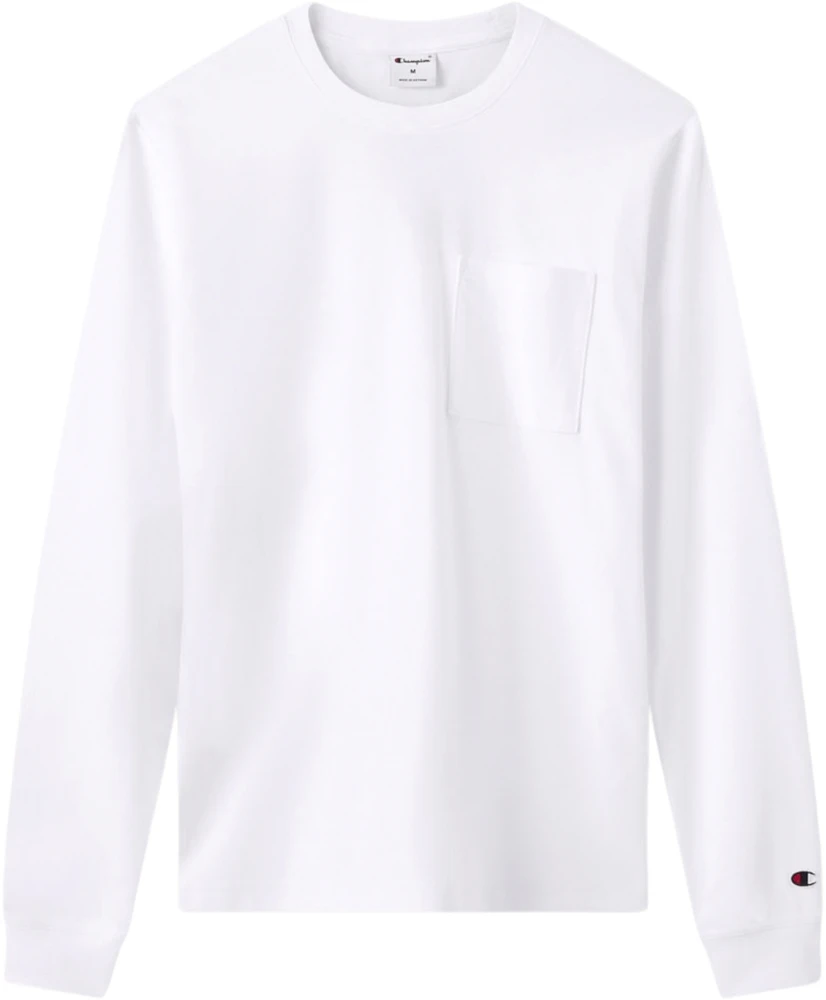Vyriški marškinėliai Champion LS Tee balta 222507 WW001 (L)