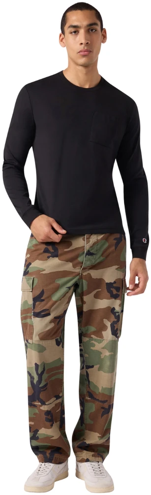 Vyriški marškinėliai Champion LS Tee juoda 222507 KK001 (L)