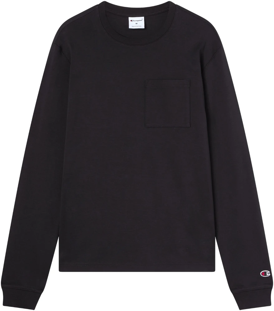 Vyriški marškinėliai Champion LS Tee juoda 222507 KK001 (L)