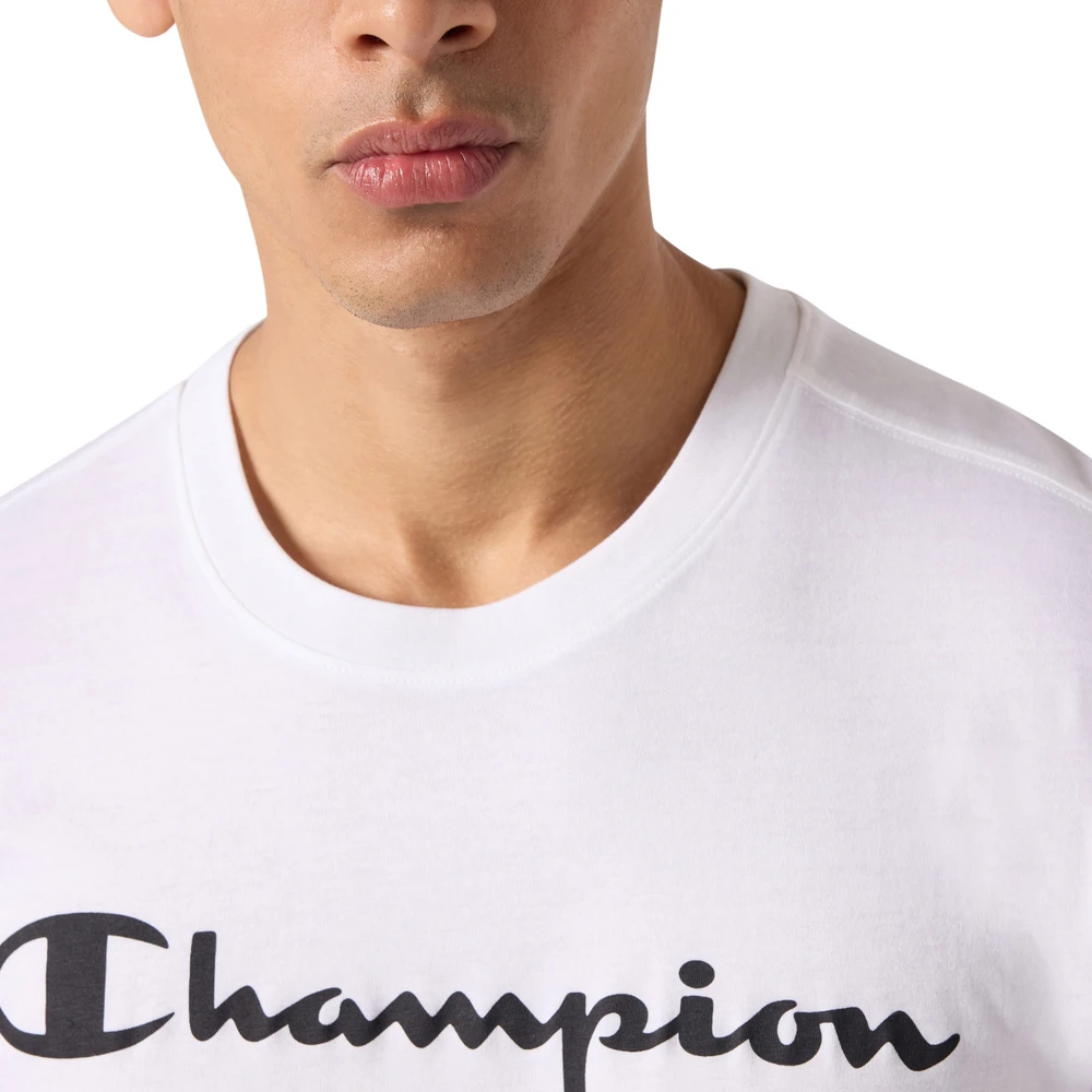 Vyriški marškinėliai Champion SS Tee balta 221814 WW001 (L)