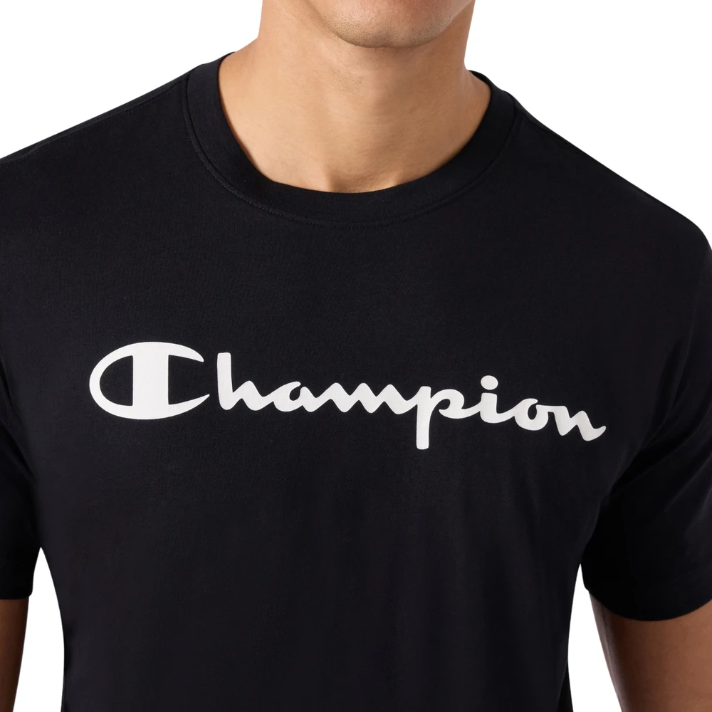 Vyriški marškinėliai Champion SS Tee juoda 221814 KK001 (M)