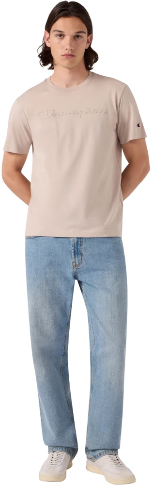 Vyriški marškinėliai Champion SS Tee smėlio sp. 222992 ES084 (M)