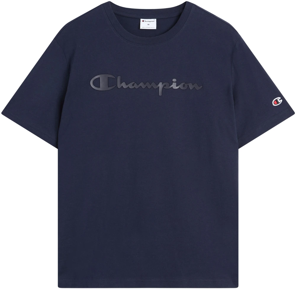 Vyriški marškinėliai Champion SS Tee tamsiai mėlyna 222992 BS501 (S)