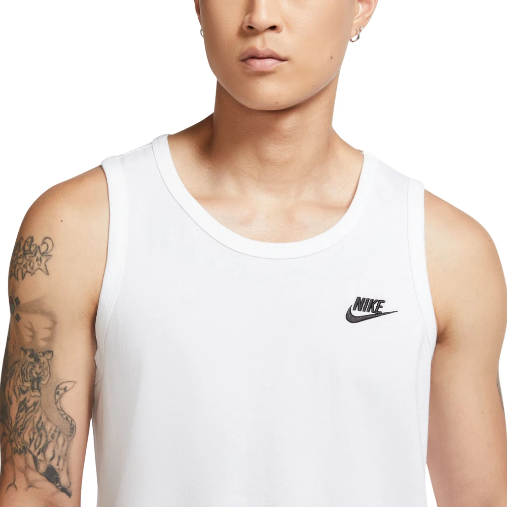Vyriški marškinėliai Nike Club Tank balta BQ1260 100 (XL)