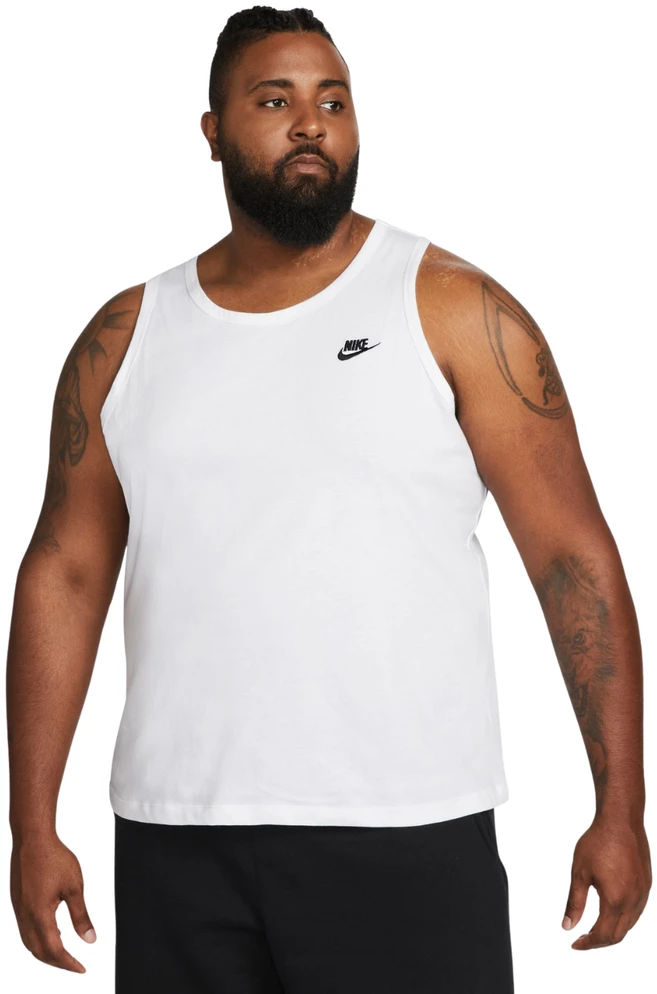 Vyriški marškinėliai Nike Club Tank balta BQ1260 100 (XL)